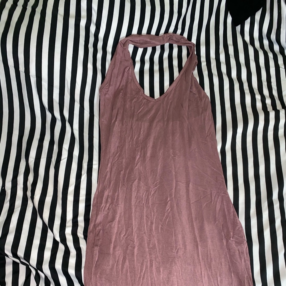 Halter mini dress